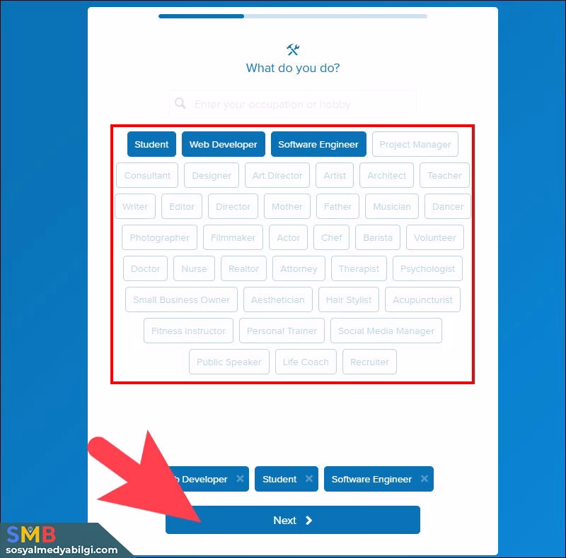 About.me Hesap Oluşturma
