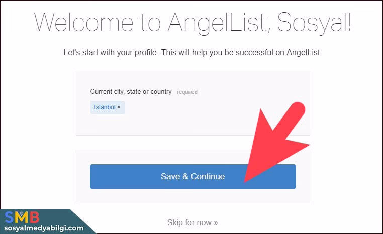 AngelList Hesap Oluşturma