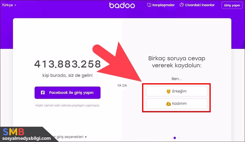 Badoo Hesap Oluşturma