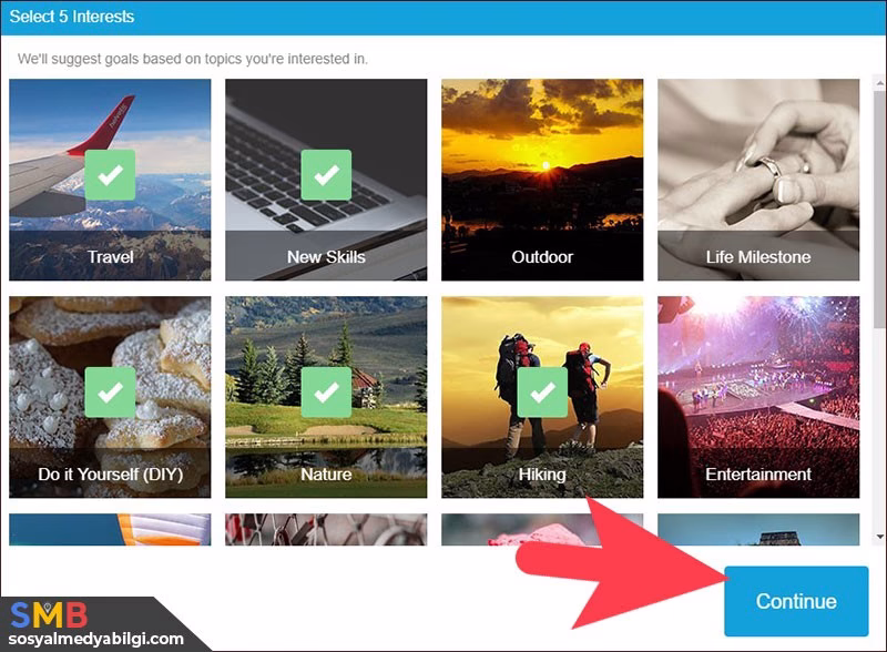 Bucketlist Hesap Oluşturma