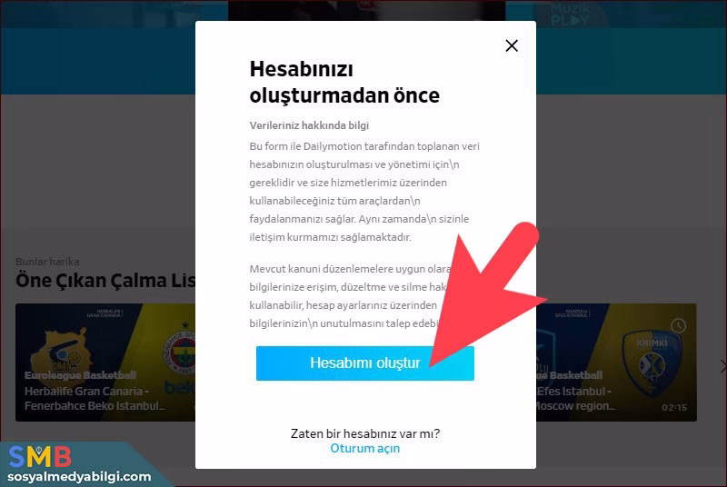 Dailymotion Hesap Oluşturma Nasıl Yapılır