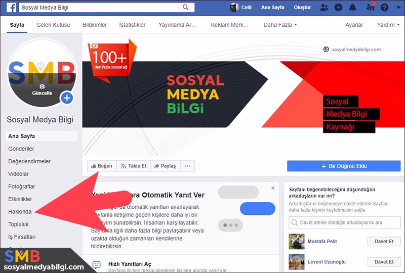 Facebook Sayfasına Kullanıcı Adı Alma