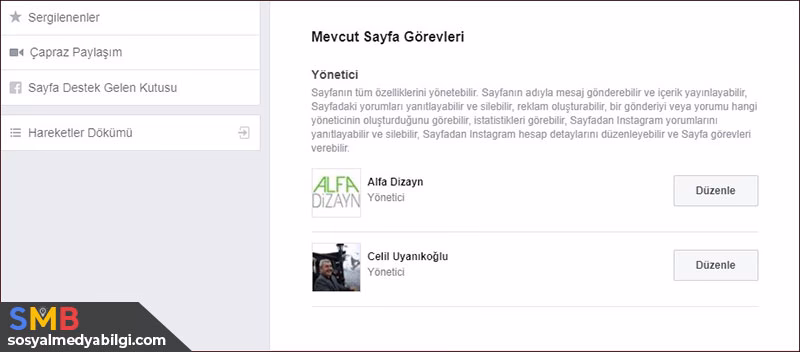 Facebook Sayfasına Yönetici Eklemek
