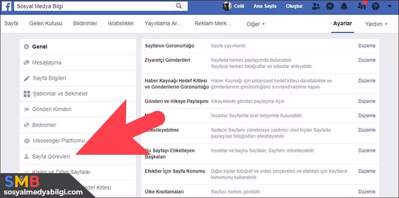 Facebook Sayfasına Yönetici Eklemek