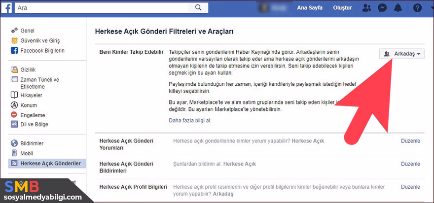 facebook Beni Kimler Takip Edebilir