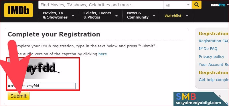IMDb Hesap Oluşturma