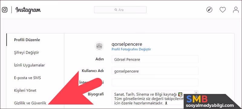 Instagram Profil Bilgilerini İndirmek
