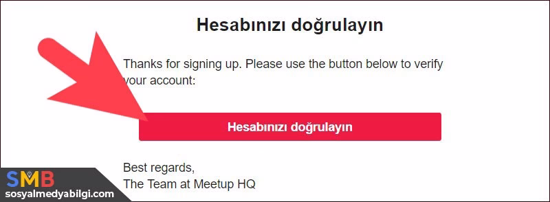 Meetup Hesap Oluşturma 