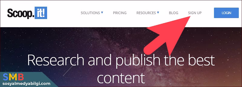 Scoop.it Hesap Oluşturma
