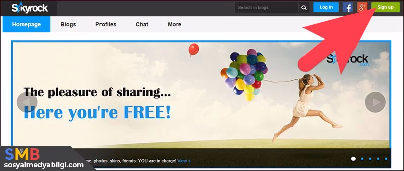 Skyrock Hesap Oluşturma