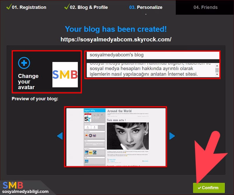 Skyrock Hesap Oluşturma