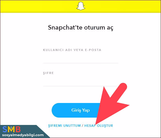 Snapchat Hesap Oluşturma