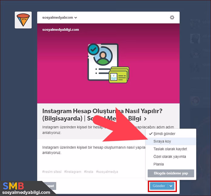 Tumblr Gönderi Planlama