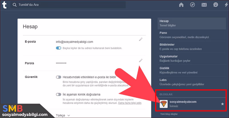 Tumblr Kullanıcı Adı