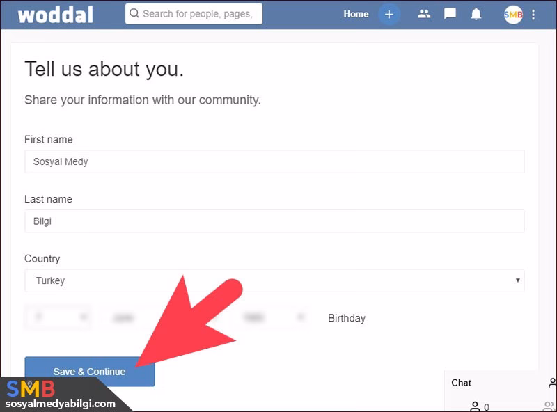 Woddal Hesap Oluşturma