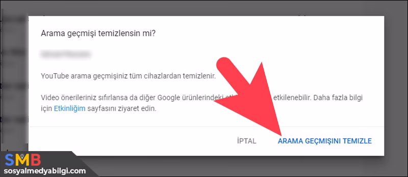 Youtube Arama ve İzleme Geçmişini Silme