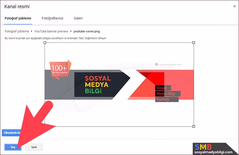 Youtube Profil ve Kapak Resmi Değiştirme