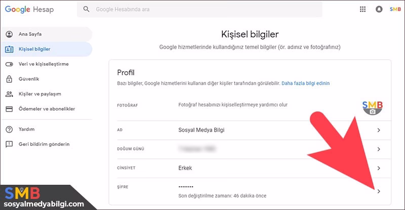 Youtube Şifre Değiştirme
