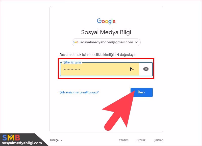 Youtube Şifre Değiştirme