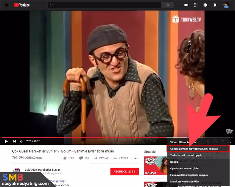 Youtube Videosuna Belirli Bir Saniyede Link Oluşturma