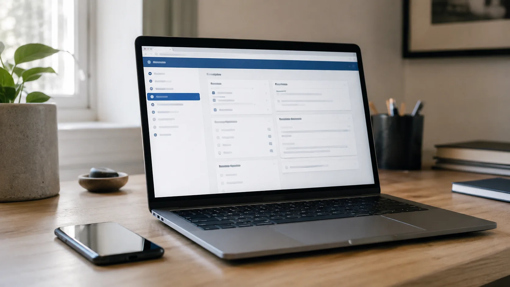 Facebook ayarlarını gösteren masaüstü çalışma sahnesi