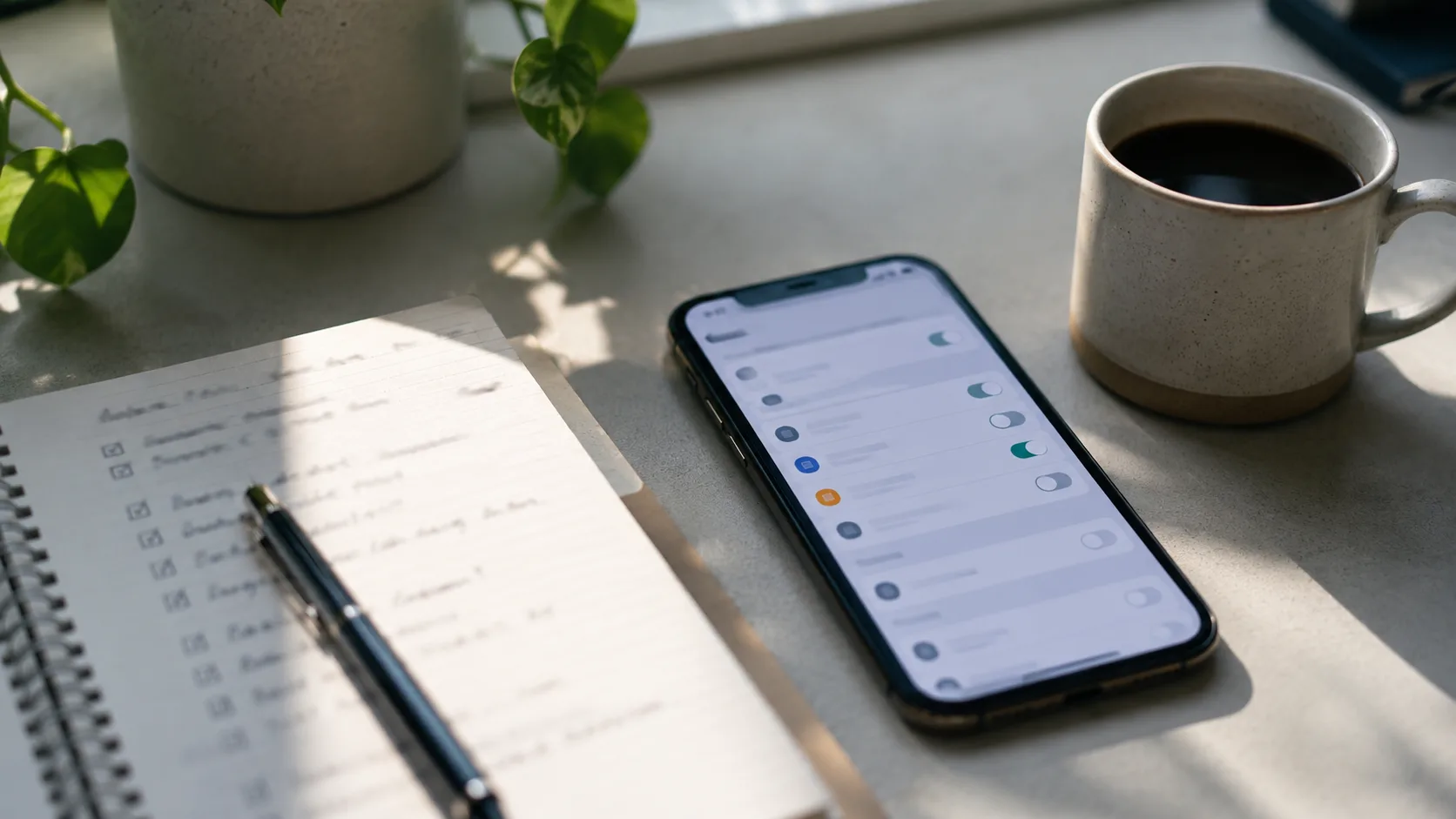 Instagram ayarlarını gösteren masaüstü çalışma sahnesi