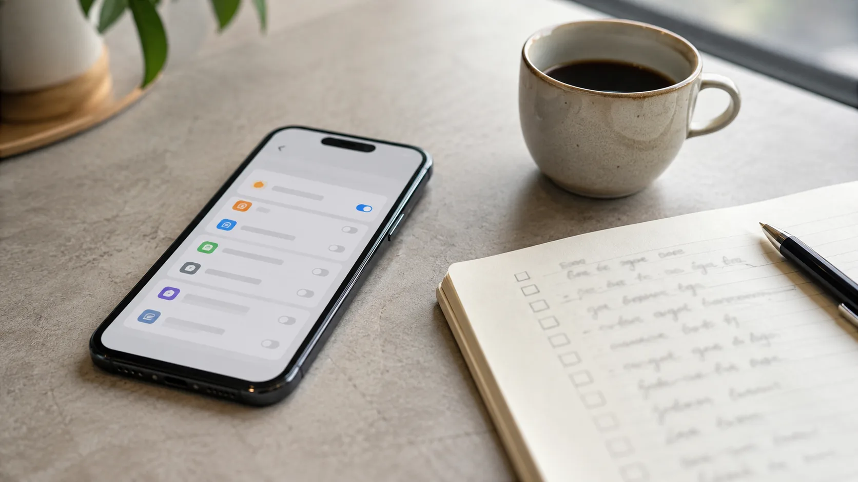 Instagram ayarlarını gösteren masaüstü çalışma sahnesi