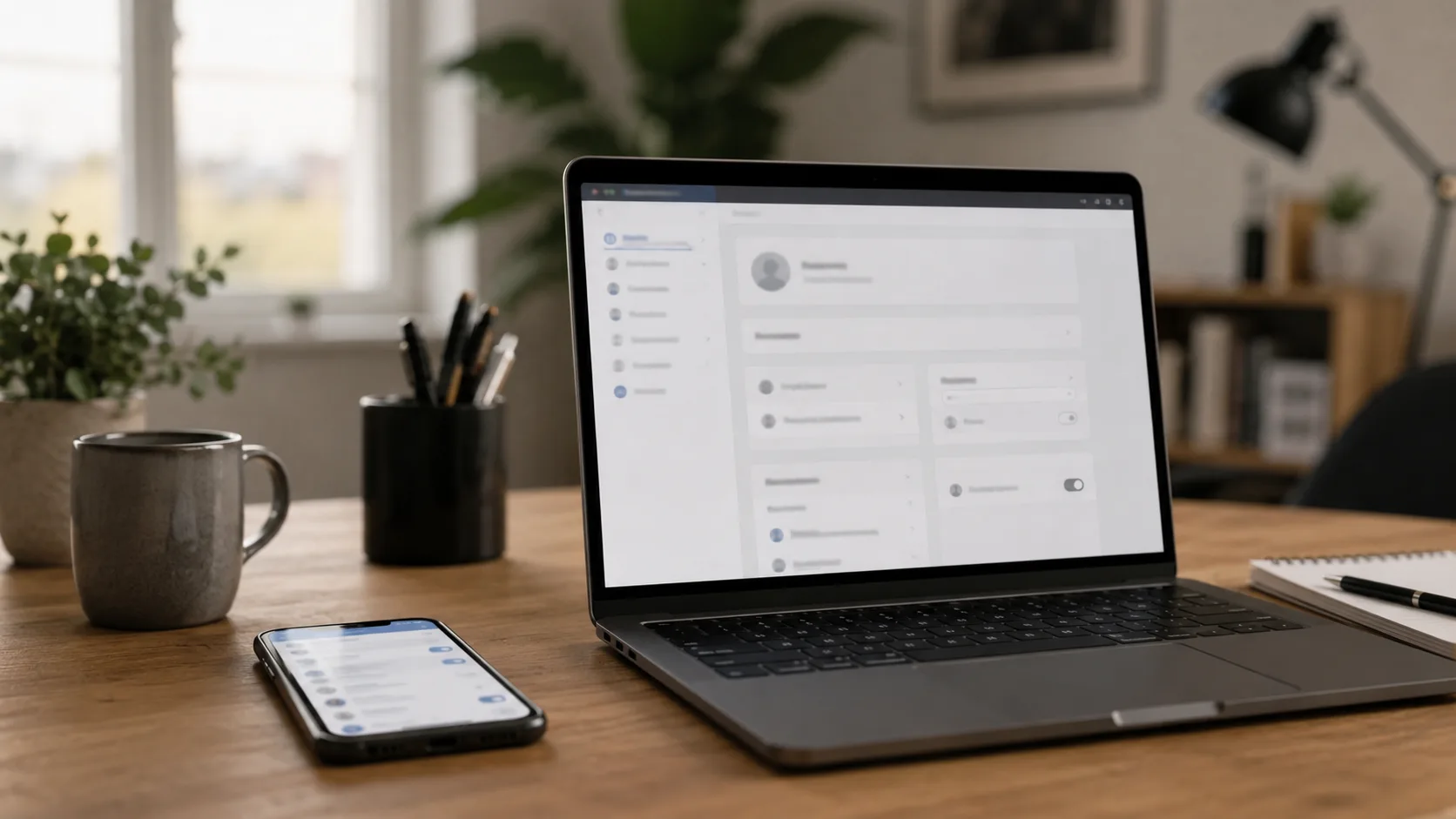 Meta, Messenger Bağımsız Web Sitesi Erişimi için Karar Aldı ayarlarını gösteren masaüstü çalışma sahnesi
