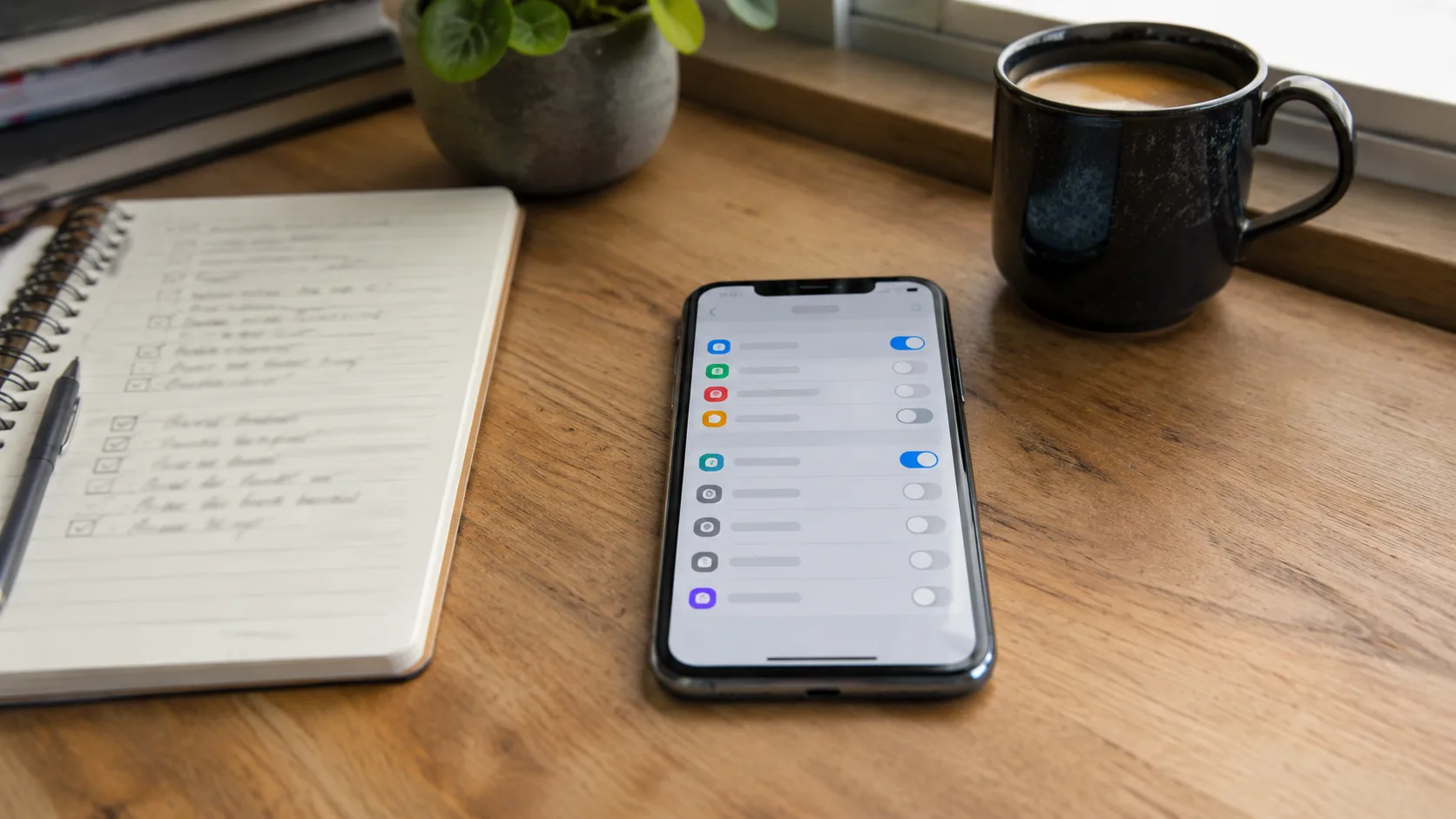 TikTok ayarlarını gösteren masaüstü çalışma sahnesi