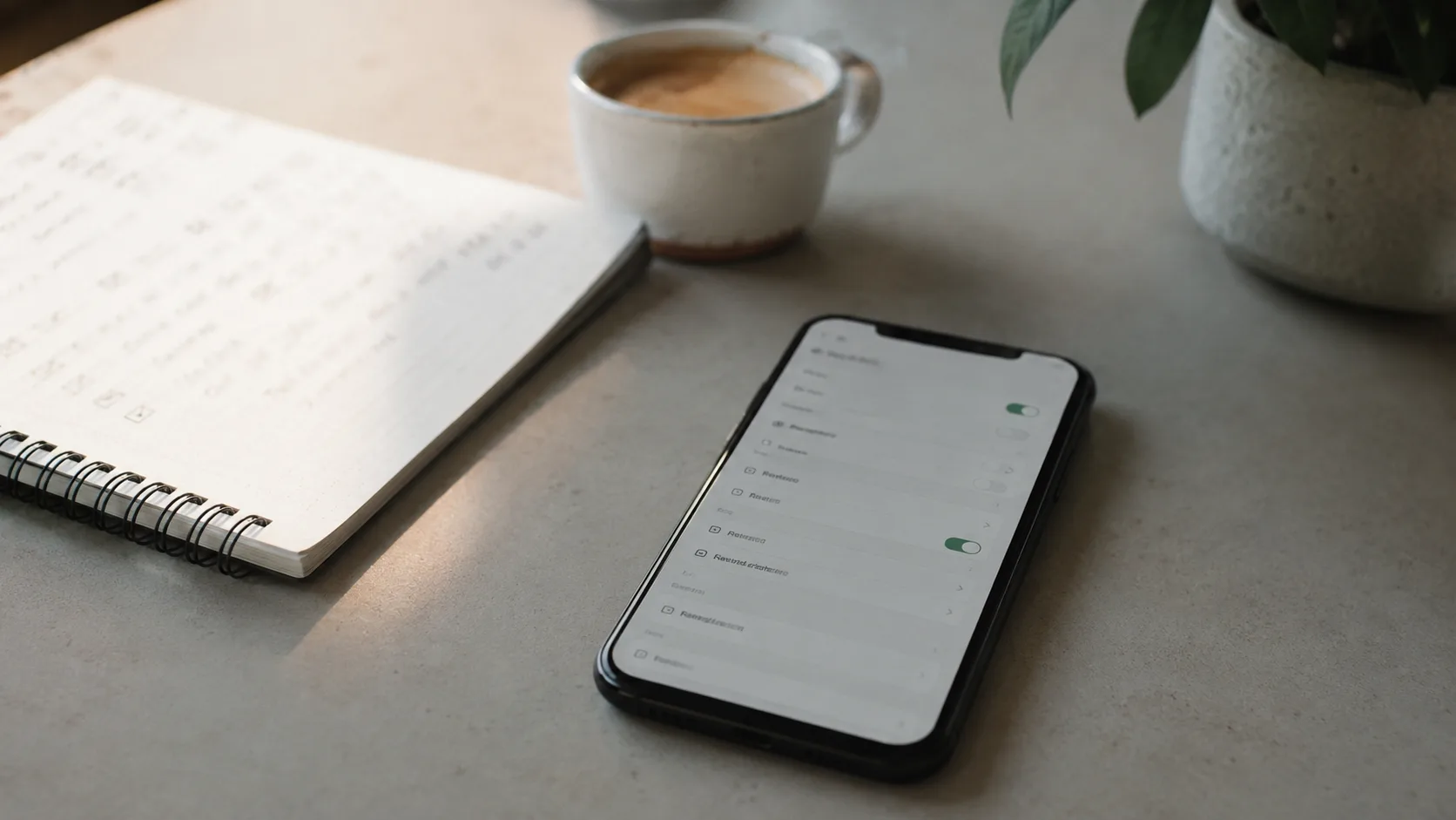 WhatsApp ayarlarını gösteren masaüstü çalışma sahnesi