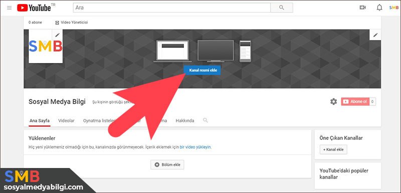 Youtube Profil ve Kapak Resmi Değiştirme