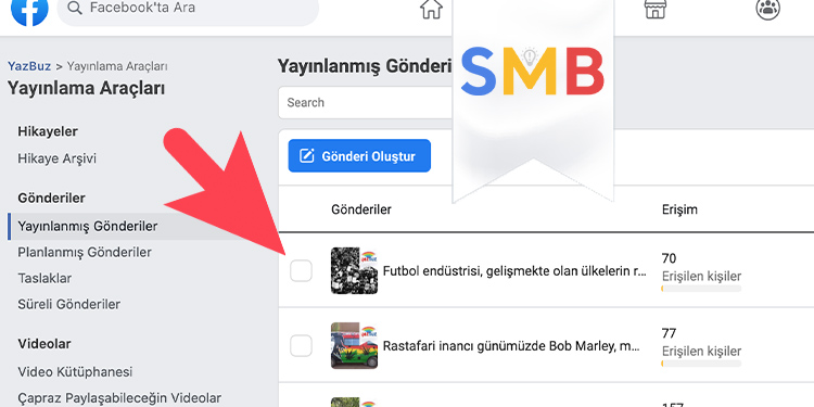 Facebook Sayfasinda Yayinlanan Tum Gonderileri Topluca Silmek