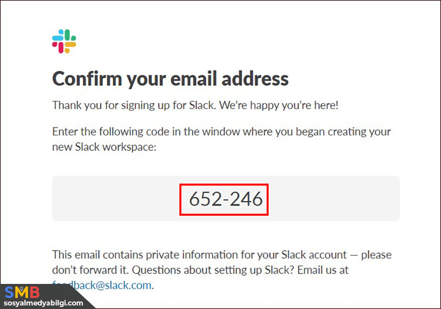 slack confirm your mail address